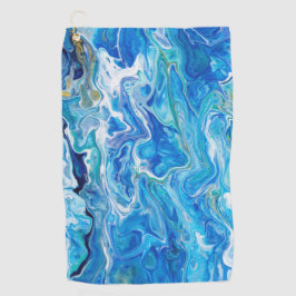 Elegant Crazy Lace Agate 6 - Ocean Blue Golfhanddoek