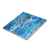 Elegant Crazy Lace Agate 6 - Ocean Blue Tegeltje (Zijkant)