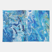 Elegant Crazy Lace Agate 6 - Ocean Blue Theedoek (Horizontaal)