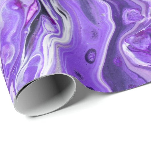 Elegant Crazy Lace Agate 7 - Ultra Violet Paars Cadeaupapier (Rol Hoek)