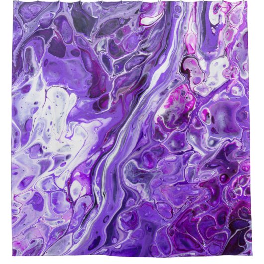 Elegant Crazy Lace Agate 7 - Ultra Violet Paars Douchegordijn (Voorkant)