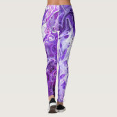 Elegant Crazy Lace Agate 7 - Ultra Violet Paars Leggings (Achterkant)