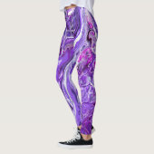 Elegant Crazy Lace Agate 7 - Ultra Violet Paars Leggings (Links)