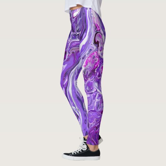 Elegant Crazy Lace Agate 7 - Ultra Violet Paars Leggings (Links)
