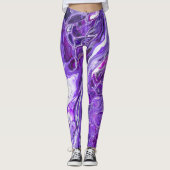 Elegant Crazy Lace Agate 7 - Ultra Violet Paars Leggings (Voorkant)