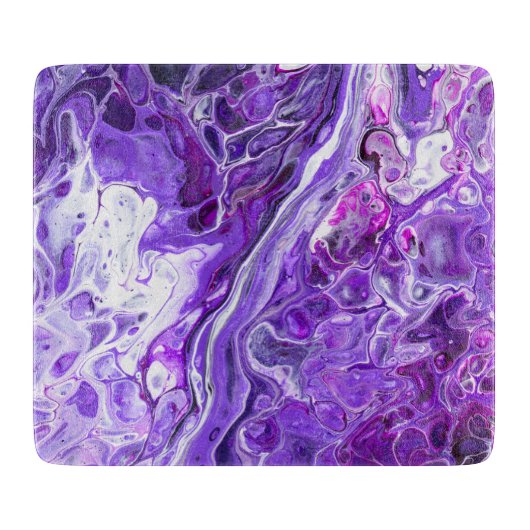 Elegant Crazy Lace Agate 7 - Ultra Violet Paars Snijplank (Voorkant)