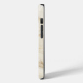 Elegant Cream and Gold Marble iPhone Case (Achterkant / Links)
