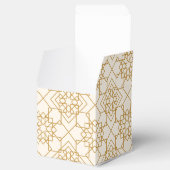 Elegant Cream and Gold Wedding Favor Box Bedankdoosjes (Geopend)