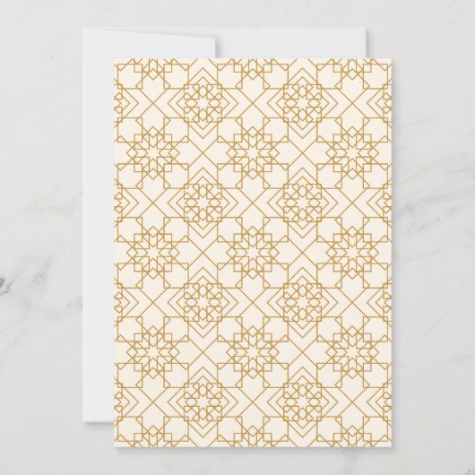 Elegant Cream and Gold Wedding Invitation Save The Date (Achterkant)