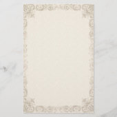   Elegant Cream briefpapier (Voorkant)