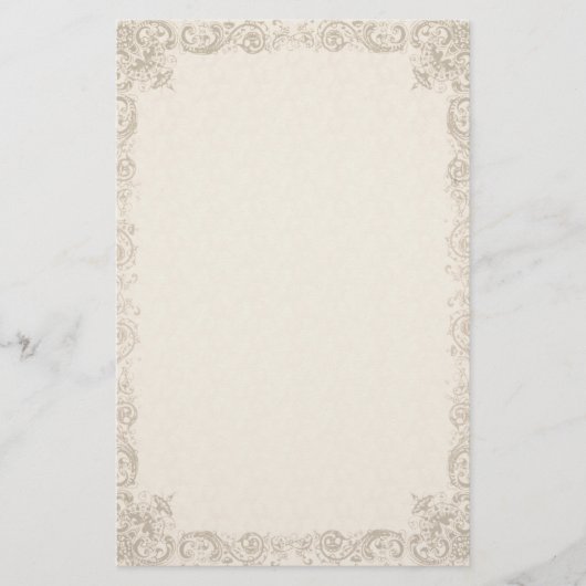   Elegant Cream briefpapier (Voorkant)