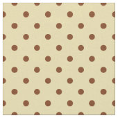 Elegant Cream Brown Spotty Polka Dot Pattern Stof (Close Up)
