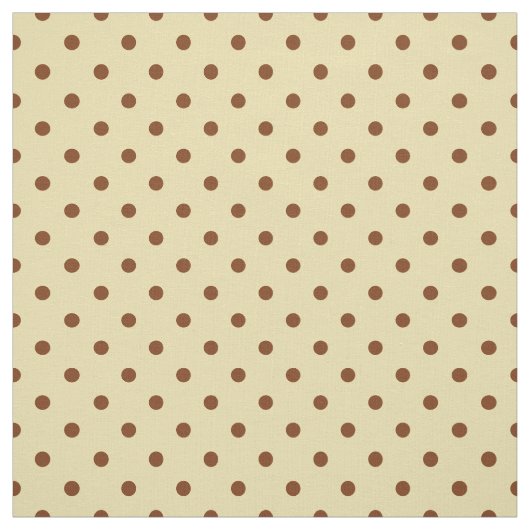Elegant Cream Brown Spotty Polka Dot Pattern Stof (Swatch)