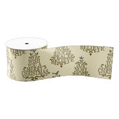 Elegant Cream Christmas Typography Script Grosgrain Lint (Spoel)