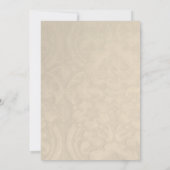 Elegant Cream Custom Wedding Invitation Kaart (Achterkant)