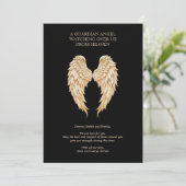 Elegant Cream Delicate Angels Wings Design (Staand voorkant)