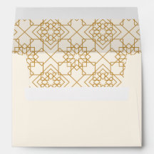 Elegant Cream en Gold Envelope