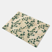 Elegant Cream Gold Whimsical Eucalyptus Greenery Deurmat (Schuin)