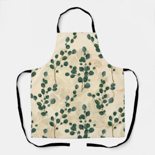 Elegant Cream Green Whimsical Eucalyptus Greenery Schort