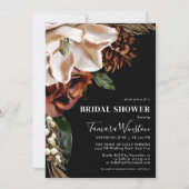 Elegant Cream Magnolia Rust Black Vrijgezellenfees Kaart (Voorkant)