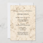 Elegant Cream Marble Vrijgezellenfeest Kaart (Voorkant)