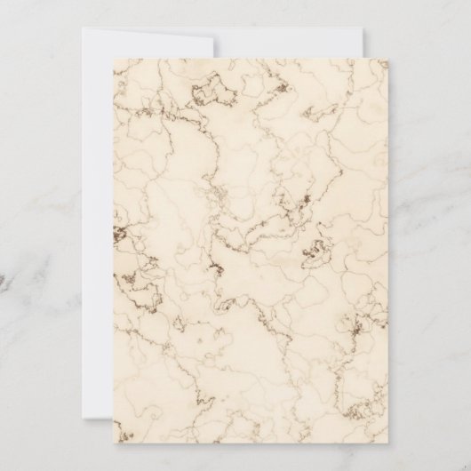 Elegant Cream Marble Vrijgezellenfeest Kaart (Achterkant)
