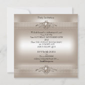 Elegant Cream Pearl 40e verjaardag Kaart (Achterkant)