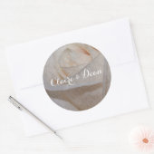 Elegant Cream Roos Wedding Envelope Stickers (Envelop)