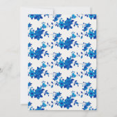 Elegant Cream Shells Blue Boy Floral Baby shower (Achterkant)