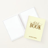 Elegant Cream Sketch Book with name gift for her Notitieboek (Binnen)