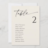 Elegant Cream Trouwstoel Grafiek Kaarten (Voorkant)