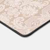 Elegant Cream Victoriaans Damask Bureaumat (Hoek)