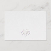 Elegant Cream Wildflower QR Code RSVP-kaart Informatiekaartje (Achterkant)