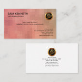 Elegant Creamy Pastel Shades Public Relations Visitekaartje (Voorkant / Achterkant)