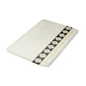 Elegant Creamy White Bath Mat (Gekanteld)