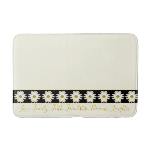 Elegant Creamy White Bath Mat (Voorkant)