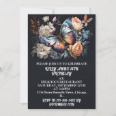 Elegant creatief Butterfly Art verjaardagsfeestje Kaart (Voorkant)