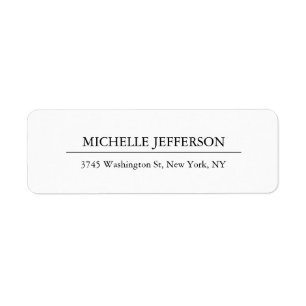 Elegant creatief minimalistisch modern professione etiket