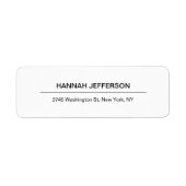 Elegant creatief minimalistisch modern professione etiket (Voorkant)