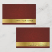 Elegant Creative Gold Blik Premium Thick Luxe Visitekaartje (Voorkant / Achterkant)