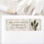 elegant  crème damask peace ock bruiloft etiket (Insitu)