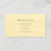 Elegant crème met Gold Lijst Professional Visitekaartje (Achterkant)