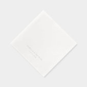 Elegant Crème Minimalistisch Folie Servetten (Rechts)