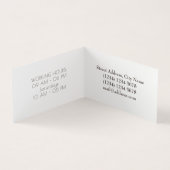 Elegant crème visitekaartje (Binnen)