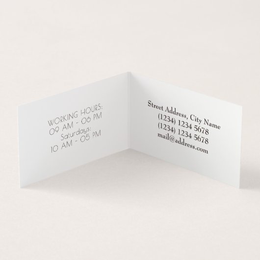 Elegant crème visitekaartje (Binnen)