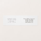 Elegant crème visitekaartje (Binnenkant ongevouwen)