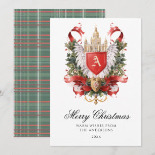 Elegant Crest Christmas Kaart