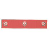 Elegant Crest Christmas Kaart Medium Tafelloper (Horizontaal)