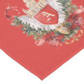 Elegant Crest Christmas Kaart Medium Tafelloper (Hoek)