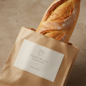 Elegant Crest DIY Zelfgemaakte Gift Label Voedselcontainer Etiket